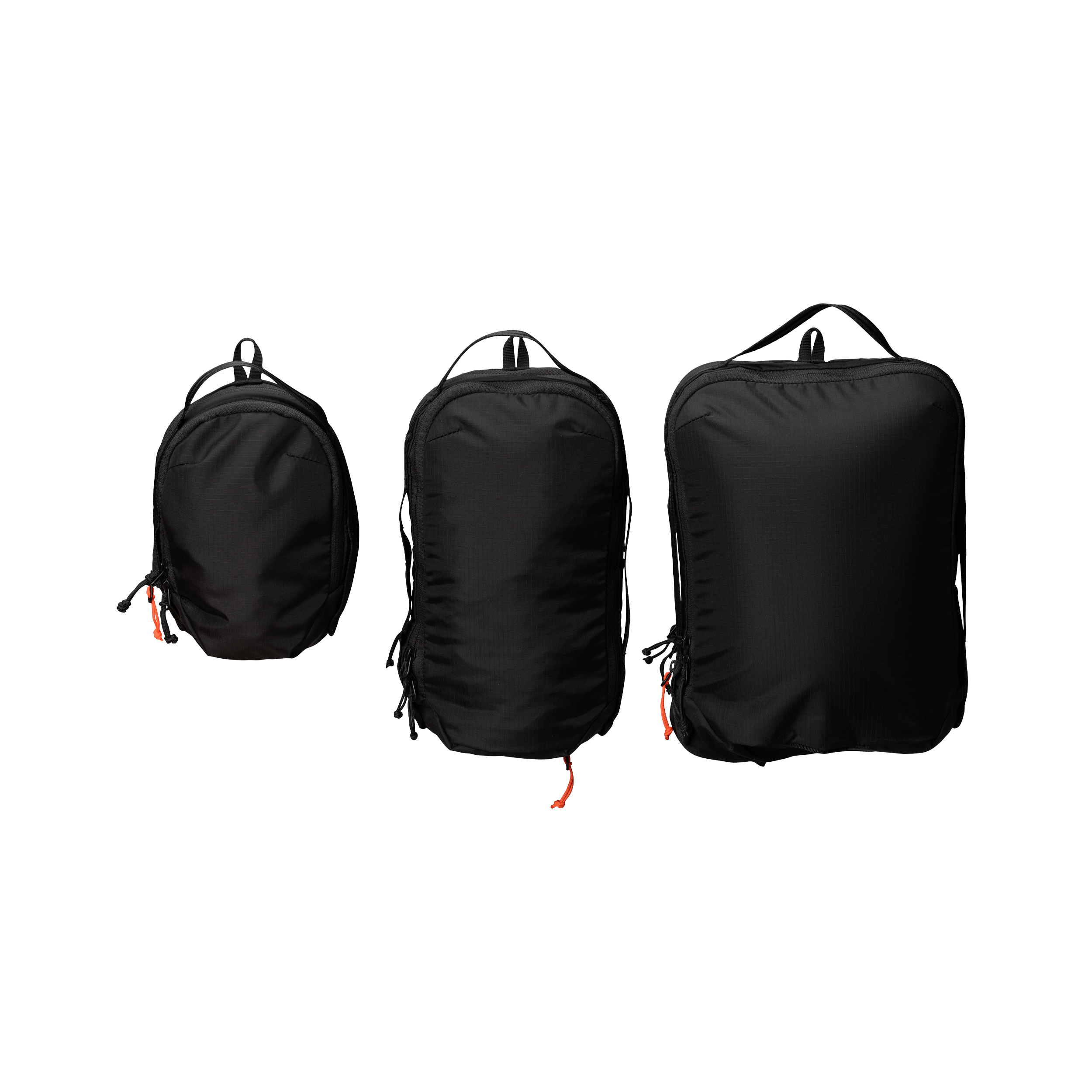 【メーカー再生品】 Cube (JP) Carry Able – Black Ripstop - Set 旅行かばん・小分けバッグ